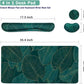 Ergonomic Large Mouse Pad and Keyboard Wrist Rest, Desk Pad for Keyboard and Mouse, 4-in-1 Large Gaming Mouse Pad with Wrist Support for Home Office Study Game-Green Leaves