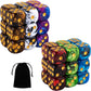 36 Pieces 16mm Marble D6 Dice 6 Sided Dice Set Round Corner Board Game Dice for MTG DND Tenzi Farkle Yahtzee Bunco or Math Learning