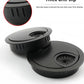 3 Pcs Satin Nickel Metal Cable Grommet, Zinc Alloy Desk Table Grommet Cable Cord Hole Cover for Home and Office, Fits 2inchs Hole 50MM Black