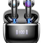 Wireless Earbud, Bluetooth Headphones 5.3 Built in 4 ENC Mic, Hi-Fi Stereo Bass Wireless Earphones, 40H Bluetooth Earbud in-Ear Dual LED Display, USB-C, IP7 Waterproof Sports Ear Buds, for Android iOS