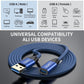 USB 3.0 Extension Cable 3ft,Type A Male to Female Extension Cord Durable Braided Material High Data Transfer Compatible with USB Keyboard,Mouse,Flash Drive, Hard Drive,Printer