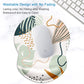 ITNRSIIET Ergonomic Mouse Pad with Gel Wrist Support Small Wrist Rest Smooth Surface Non-Slip PU Base Comfortable Office Supplies Pain Relief, 8.7 x 7.2 inches, Tropical Plants