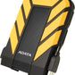ADATA HD710 Pro - 2 TB External Hard Drive - Shockproof, Waterproof & Dustproof - Durable Storage - For Gamers, Students & Professionals - Mac, PC & Linux Compatible - Yellow - AHD710P-2TU31-CYL