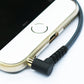 100cm(3.2ft) Right Angle 4 Pole 3.5mm 1/8 inch Male to 4 Pole 3.5mm 1/8 inch Female Stereo Audio Headphone Earphone Extension Cable Adapter Cord Tangle-Free Braided Wire
