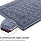 Keyboard Cover for Dell KB216 KB216b KB216t KB216d KB216p Wired & KM636 & Dell Optiplex 5250 3050 3240 5460 7450 7050 & Dell Inspiron AIO 3475/3670/3477 All-in one Desktop Keyboard Protector -Clear