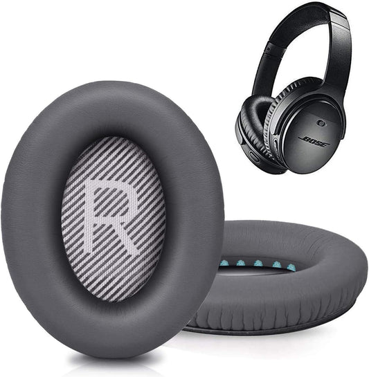 Replacement Ear Pads for Bose SoundTrue Headphones Around-Ear Style, Memory Foam Also Fits QuietComfort 35/ QC35 II Around-Ear Headphones(Dark Grey)