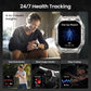 KOSPET Tank M4C Outdoor Smart Watch with GPS, 1.96" AMOLED Display, Built-in LED Flashlight & Walkie-Talkie, Long Battery Life, 5ATM Waterproof, Bluetooth Calls, 24/7 Heart Rate/Sleep Monitor