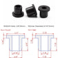 25 pcs 3/8" Drill Hole，3/16" ID Black Silicone Top hat Rubber Grommets for Wiring，Automotive，Firewall，Hole Plug，Desk，Screw，Water and Gas Pipe，Drain，House Siding，Cable Bushing，Glass，Wire Plug