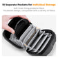 K&F Concept 10 in 1 Lens Filter Case, Hard Shell Camera Filter Pouch Up to 95mm with Hand Strap, Waterproof Camera Lens Filter Storage Wallet for ND UV CPL Filter Pouch