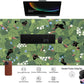 Kawaii Anime Aesthetic Black Cat Forest Plant Desk Mat, Green Sage XXL Large Extended Mouse Pad Gaming Cute Cats Desk pad, Laptop Keyboard and Mouse Mat for Women Desktop Office Decor 31.5x15.7 in