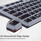 Keyboard Cover for DELL KB216 KB216b KB216t KB216d KB216p Wired & KM636 & Dell Optiplex 5250 3050 3240 5460 7450 7050 & Dell Inspiron AIO 3475/3670/3477 All-in one Desktop Keyboard -Black