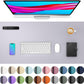 Aothia Large PU Leather Desk Pad Protector - Non-Slip Mouse Pad & Writing Mat for Office/Home, Waterproof, Easy to Clean (23.6" x 13.7", Smoky Lavender)
