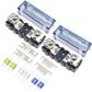 RECOIL MFHA-2 2 Packs Fuseholder 0/2/4 Gauge Modular Inline ANL & Mini-ANL Fuse Holders with Jumper Bars to Create Distribution Block Fuse and Negative Combo Blocks
