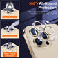 UniqueMe [3 Pack] Camera Lens Protector Compatible with iPhone 13 Pro 6.1" / 13 Pro Max 6.7" Tempered Glass,[Case Friendly][New version][Scratch-Resistant][Easy Installation] -Gold