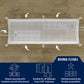 Cable Management net - Under Desk Wire Management - Flexible Under Desk Cable Management Tray White