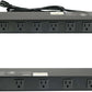Tecmojo 1U Rackmount Network-Grade PDU Power Strip, 12 Wide-Spaced Right Angle Outlets, Circuit Breaker 12A (UL Certified 12A) 6ft Cord w/ 5-15P Plug, Black