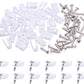 Swpeet 120 Pack White 1/4 Inch Nylon Plastic R-Type Cable Clips Clamp Kit, Nylon Screw Mounting Cord Fastener Clips with 120 Pack Screws for Wire Management (1/4 Inch, White)