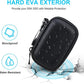 Lacdo Hard Carrying Case for SSK Portable SSD External Solid State Drives 250GB 500GB 1TB 2TB 4TB SSD External Hard Drive USB 3.2 Gen2 Hard EVA Shockproof Protective Storage Travel Bag, Black