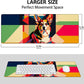 Corgi Large Mouse Pad, Gaming Mouse Pad, Keyboard Mat, Non-Slip Rubber Base, Office Accessories, Desk Mat, MousePads for School, Work, Home Decor Gifts 31.5" x 11.8"