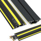 6.5 ft Cord Covers for Wires on Floor, Heavy Duty PVC Duct Floor Cord Cover, Floor Cable Cover Easy to Unroll Prevent Trip Hazard for Home Office or Outdoor Settings