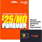 Boost Mobile SIM Kit | $25/mo Forever Unlimited Plan with Auto-Pay | Unlimited Talk, Text & Data | First Month Included | New Customers Only | US Phones Only