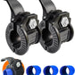 Barbell Clips 1 Inch Quick Release Weight Clamps 0.9-1.18inch Multi-Size Adjustable Olympic Clamps for Bars