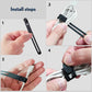 PZOZ (10 pcs) Reusable Cable Ties, Elastic Silicone Cord Organizer Straps Keeper Management Holder for iPhone Charging Cable Charger Wire Labels Desk Car and Travel Accessories (Black)