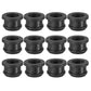 PATIKIL 14mm / 9/16 Inch Drill Hole,7/16 Inch ID Rubber Grommets, 12Pcs Top Hat Grommet for Wiring Eyelet Ring Gasket Automotive Firewall Cable Hole Plugs Wires Protection, Black