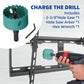 TV Wire Hider Kit for Wall Mount TV, White in Wall Cable Management Kit, Includes 2 Pass Throughs and Hole Saw Drill Attachment for Easy Install