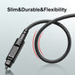 EMK Digital Optical Audio Cable [22 Feet/7M] - Slim Nylon Braided Toslink Fiber Optic Cable for Sound Bar, TV, Home Theater, PS4, Xbox, Blu-Ray Player & More - High-Speed SPDIF (Black1)
