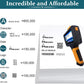 P19 Handheld Inkjet Printer for Any Surface, Portable 360° All-Round Coding Machine Print Height 2-12.7mm for Date/Time/Barcode/QR Code/Logo, with Cartridge(Anti-Slip Handle, Upgrade Version)