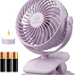 Shinebella AA Battery Powered Clip on Fan with 4-Speed, 5’’ Small Desk Fan with Aroma Function, USB Powered, 360°Rotation, Ultra Quiet, for Golf Cart, Stroller, Bedroom,Car(Batteries Not Included)