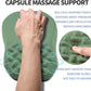Ergonomic Raised Mouse Pad Wrist Support with Bilateral Slope Memory Foam Mousepad for Wrist Rest and Carpal Tunnel Pain Relief 11.8x7.9〃 Green
