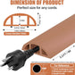 Floor Cord Cover Self Adhesive Cord Hider,3.3FT Cable Management, Extension Strip Protector for Wires, Prevent Cable Trips for Offices, Gyms, Exhibitions Cavity:0.47"(W) x 0.35"(H) Brown