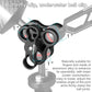 MINIFOCUS 2PCS 1'' Aluminum Triple Holes Ball Clamp Mount for Underwater Diving Light Arms Tray System, Photography Diving Camera, 360° Clip for GoPro Action Camera Flashlight Arms System