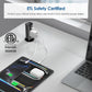2 Inch Pop Up Outlet for Countertop,Power Grommet 2-inch Desk Wire Hole Insert,20W USB C,2 Outlets,2 USB C/1 USB A,Recessed Outlet,Desk Charging Station (Black, 6 FT Cable)