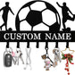 Personalized Football Key Holder Wall Mount, Custom Metal Key Rack Key Holder with Name, Deer Cabin Wall Keys Hanger with Hooks for Entryway, Front Door, Hallway, Kitchen, Living Room