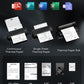 Portable Printers Wireless for Travel, Inkless Thermal Printer, Small Bluetooth Mobile Compact Printer Support 8.5" X 11" US Letter & A4,Compatible with iPhone Phone Laptop for Home Car Office Receipt
