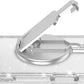 BAISRKE Magnetic Belt Clip Phone Holder, Strong Magnetic Waist Clip Compatible with Phone Cases, Portable & Versatile Accessory for Travel & Outdoor Use (Silvery)