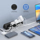Jgstkcity Desk Clamp Power Strip,45W Fast Charging Station,4 USB-C,4 USB-A,Desk Mount Surge Protector,1875W Extension Cord with Multiple Outlets,ETL Listed,for Home Office Dorm Room