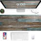 Galdas Gaming Mouse Pad Vintage Wood Grain Pattern XXL XL Large Mouse Pad Mat Long Extended Mousepad Desk Pad Non-Slip Rubber Mice Pads Stitched Edges Thin Pad (31.5x11.8x0.12Inch)