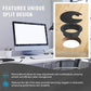 2" Black Desk Grommet, JTemgle Plastic Cable Hole Cover Computer Table Cord Wire Organizer Caps Desktop Cord Management for Home Office TV Stands Tabletops, 5 Pieces