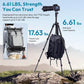 ULANZI TT53 Camera Tripod, 70.8” Travel Tripod for DSLR/Phone, Heavy Duty Fold Portable Stand with 360° Ball Head UKA Quick Release Plate, Lightweight Compact for Photography Vlogging Video Shooting