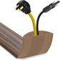 Floor Cord Cover 3.3FT Cord Covers for Wires on Floor Protect Wires & Prevent Trip Hazards, Easy to Cut for Home, Office, School, Concerts, Cavity W0.6in x H0.32in