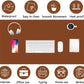 PU Leather Desk Pad Protector Gaming Mouse Pad Non Slip Desk Mat for Keyboard and Mouse Waterproof Desk Writing Pad for Office and Home Desk Accessories(Brown, 47.2 * 17.7)