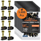 BEST CONNECTIONS Coaxial Cable Clips with Pre-Inserted Screw (1,600 Pack) – Black Single Cable Mounting Clamps for Coax Cable (RG6, RG59) and Ethernet Cable – Cord Fastener/Strain Relief Clip