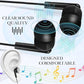 Kanayu 50 Pack Wired Earbuds Bulk for Classroom Ear Headphones Wired Basic Student Earbuds No Microphone with 3.5MM Jack for Class Laptop School Library, Individually Bagged (Black)