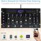 Pyle 6 Channel Mixer DJ Controller with Bluetooth, Professional Sound Digital Mixing System with LED Illumination, Slider Controls, Speed Control, 10 Band Equalizer 5U Rack Mount System - PYD1964B.5