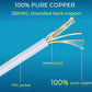 Rapink Patch Cables Cat6/ Cat6a 10ft (24 Pack) Slim, Cat6a Ethernet Patch Cable 10G Support, Snagless Cat 6 Patch Cable for Patch Panel to Switch, Flexiable Cat6 Ethernet Cable White (24PC6AW-10)