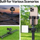Ulanzi T100 Ball Head, Tripod Ball Head Mount 1/4 & 3/8 inch with Uka Quick Release Plate & Cold Shoe, 360° Rotating Panoramic Ball Head for DSLR Camera,Tripod,Monopod,Slider,Camcorder, 13lbs/6kg Load